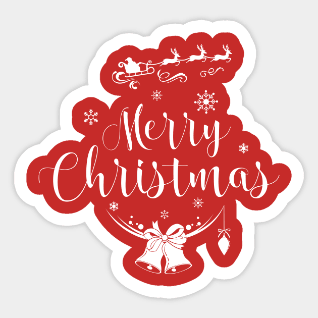 Classic Christmas Sticker by Wintrly